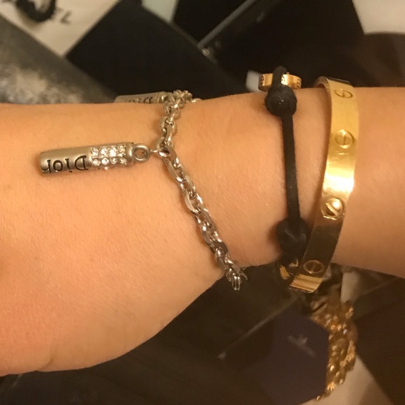 ❤️TRADED❤️Dior silver tone rhinestone bracelet - Picture 2 of 8